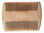 Nit comb for combing nits and lice out of hair