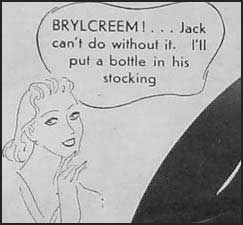 Suggestion to put BRYLCREEM in Christmas stocking