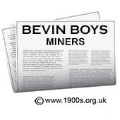 Bevin Boys as coal miners