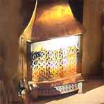 Gas fire from the 1940s and 1950s