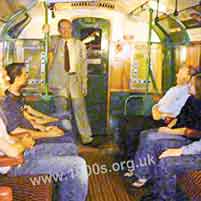 Inside London Underground Tube carriage
