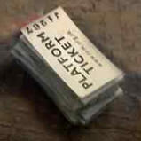 Pile of unused UK platform tickets