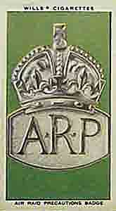 World War Two badge of Air Raid Precautions