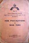 Front cover of WW2 Civil Defence Leaflet no 5 on fire precautions
