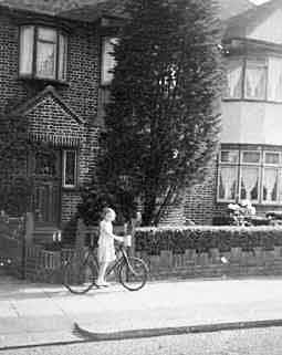 9 Brook Avenue, Edgware, Middlesex, England in the late 1940s.