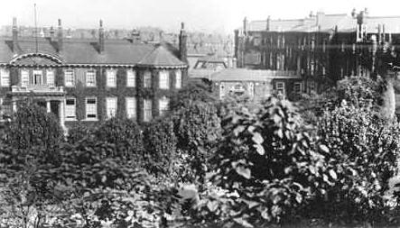 North Middlesex Hospital, during World War One, a Military Hospital.