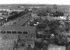 Looking north from the top of St Aldhelm's church spire, Edmonton, about 1960
