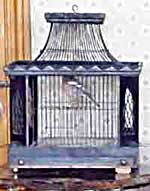 A Victorian or Edwardian birdcage