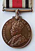 heads side of a special constabl'se long-serving medal, in the first world war