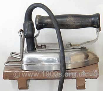Basic electric iron, as used in 1940s England