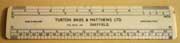 1930s ruler made of bone or ivory