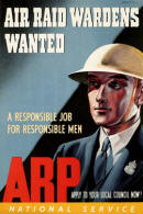 WW2 poster advertising for wardens