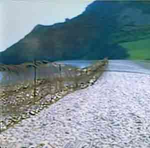 Barbed wire beach defences, World War Two, England preventing anyone from going beyond them into the seam 1 of 2