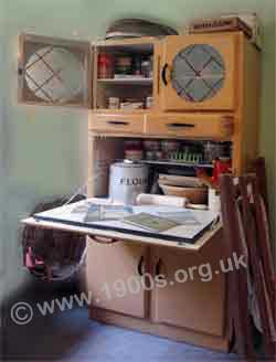 1930s and 1940s style kitchen cabinet