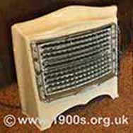 A domestic electric fire from the 1940s and 1950s