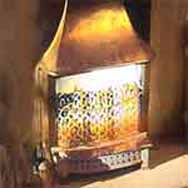 Gas fire, 1940s and 1950s icon