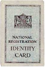 identity card from World War Two