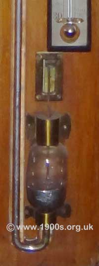 detail of a mercury barometer