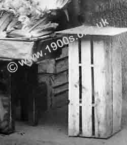 orange box - wooden vegetable box used by greengrocers in the first part of the 20th century before plastics became common