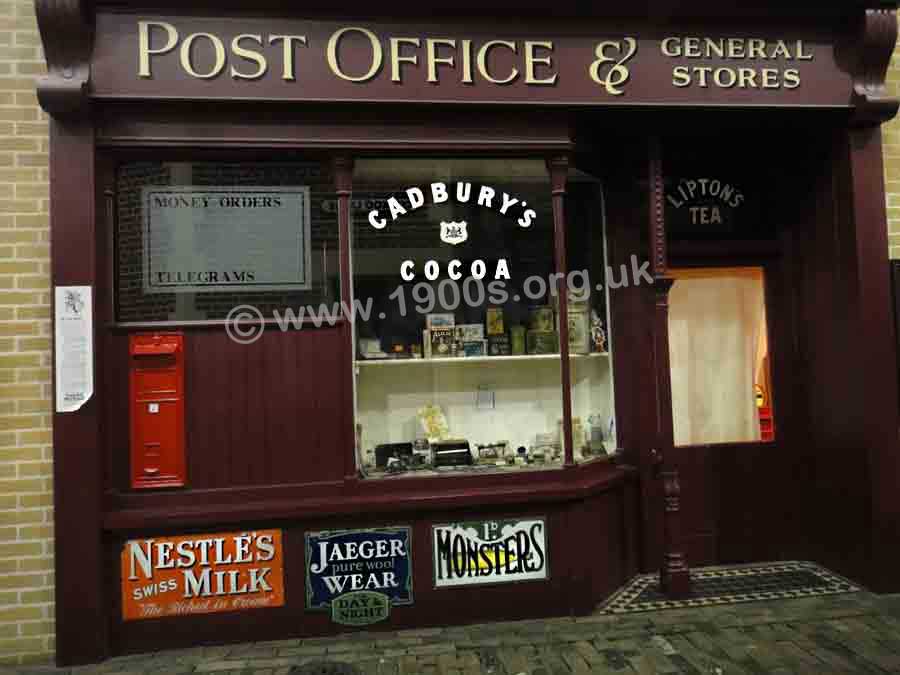 small post office selling provisions, mid 20th century