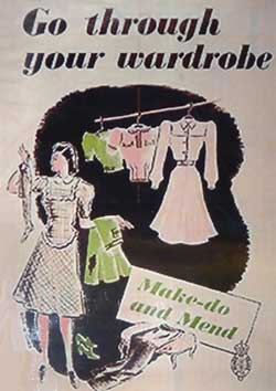Make do and mend poster, WW2