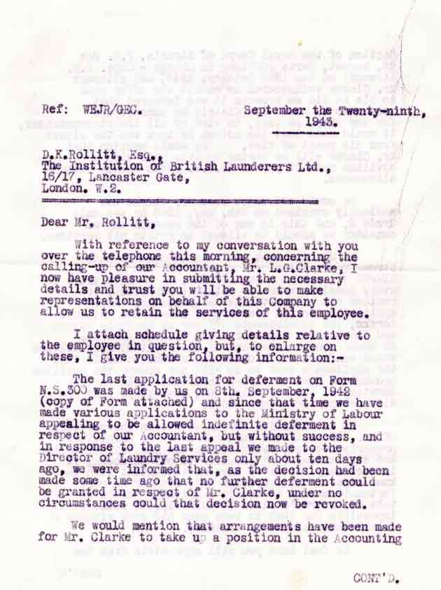 Detailed claim for exemption military service in World War Two, 1 of 3