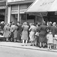 women chatting while shopping