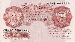 old ten shilling note
