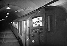 food served on London tube in the blitz