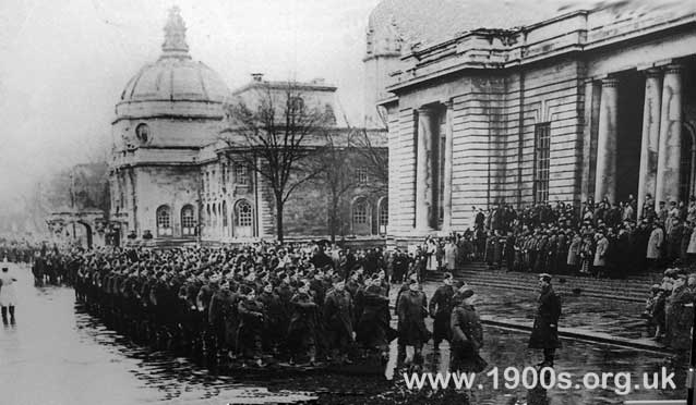 Cardiff City Centre Victory Parade, June 1945