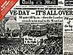 The Daily Mail announces Victory in Europe thumbnail