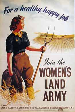 WW2 women's land army poster