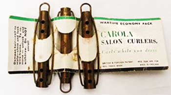 Hair net designed for daytime use, still in its original packet, 1940s and 1950s