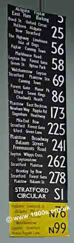 Bus destination display - for winding on 
   to update the destination in a display window
