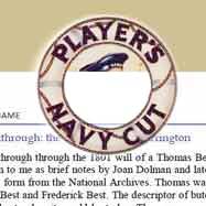 How to make a bookmark from a packet of Players Navy Cut cigarettes