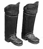 Reinforced boots of a postillion