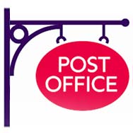 UK post office sign