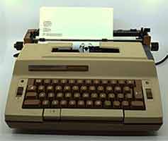 electric typewriter