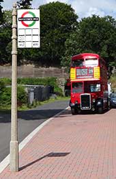 bus stop doubling as a coach stop