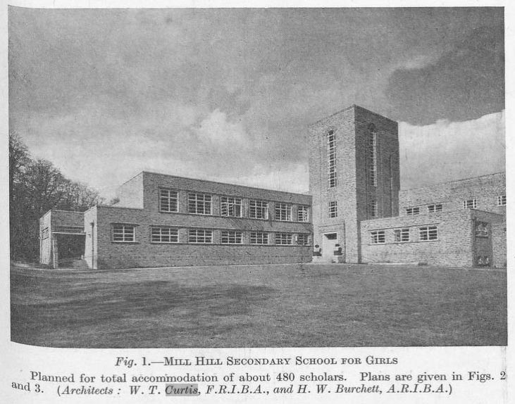 Copthall School Mill Hill The Buildings In The Past