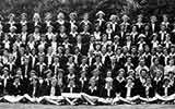 Second left section of the 1952 School photograph for Copthall County Grammar School