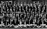 Fourth section of the 1955 School photograph for Copthall County Grammar School.