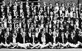 Fifth section of the 1955 School photograph for Copthall County Grammar School.