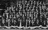 Far left section of the 1955 School photograph for Copthall County Grammar School.