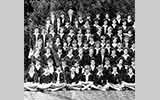 Far left section of the 1961 School photograph for Copthall County Grammar School.