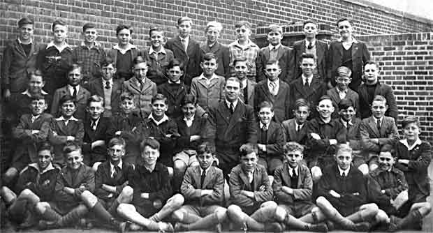 A class at Silver Street School, Edmonton, in 1949 or 1950