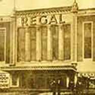 typical old cinema showing silent films