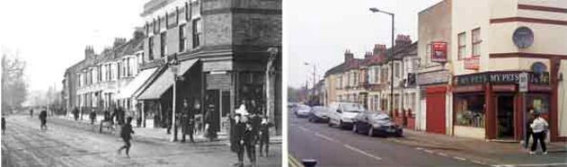 Then and now: changes in Silver Street, Edmonton in the last hundred years