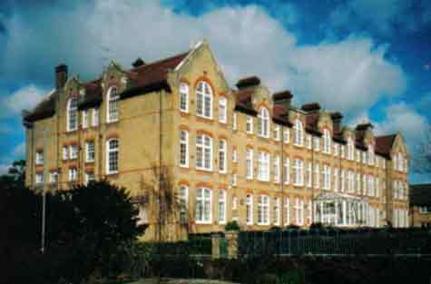 A recent photograph of the building that was once Silver Street School, Edmonton, and is now part of the Aylward Academy
