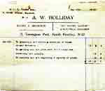 1940 bill for painting the outside of a house in north London, thumbnail
